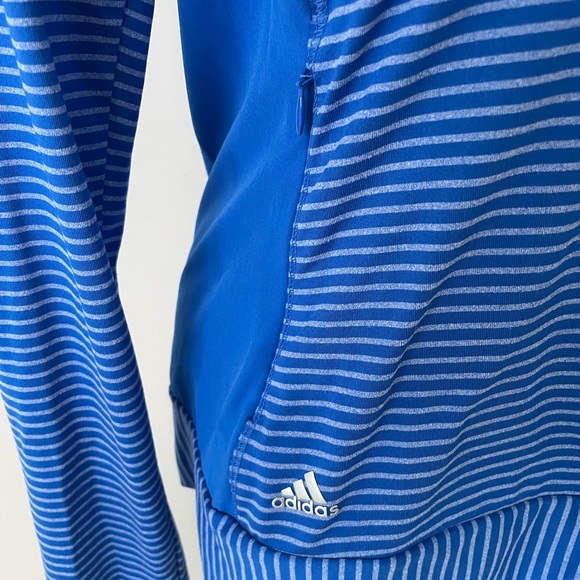 Adidas blue 1/4 zip pullover size S - Picture 6 of 6